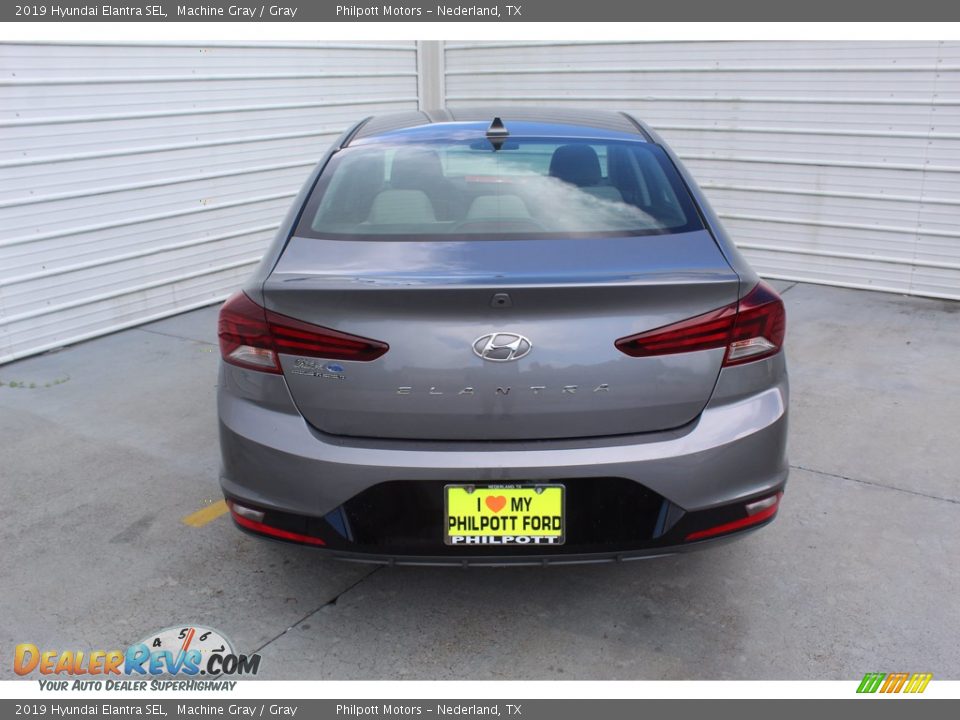 2019 Hyundai Elantra SEL Machine Gray / Gray Photo #9