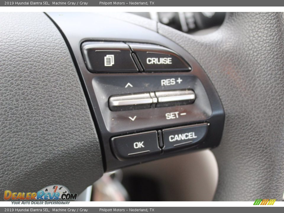 2019 Hyundai Elantra SEL Machine Gray / Gray Photo #14