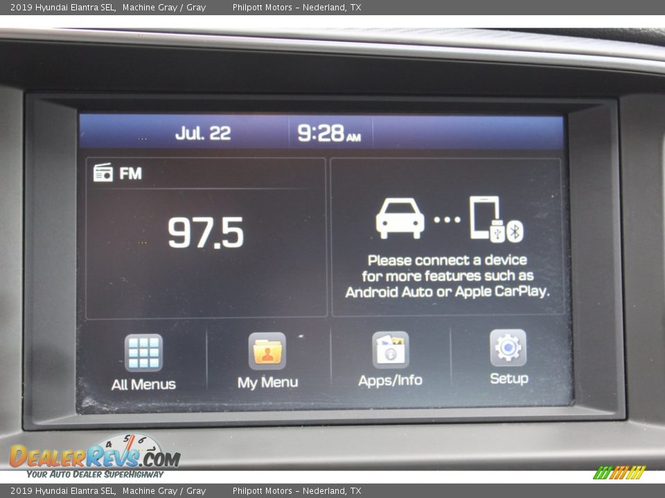 2019 Hyundai Elantra SEL Machine Gray / Gray Photo #17