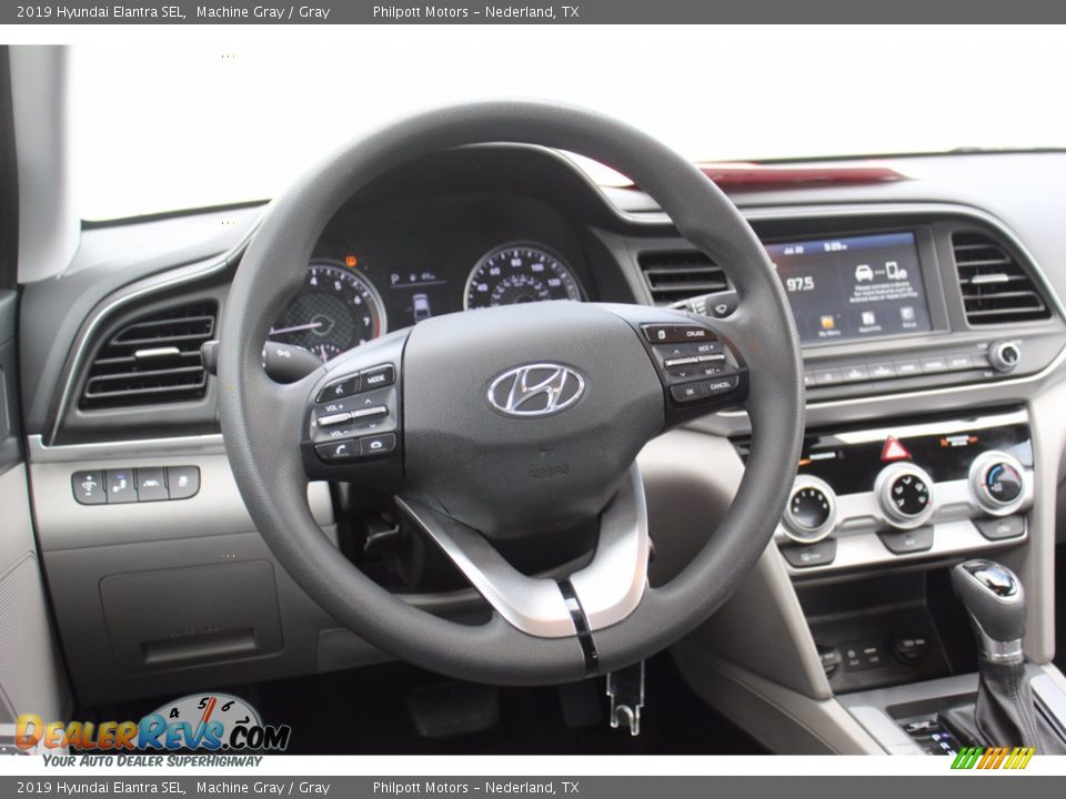 2019 Hyundai Elantra SEL Machine Gray / Gray Photo #23