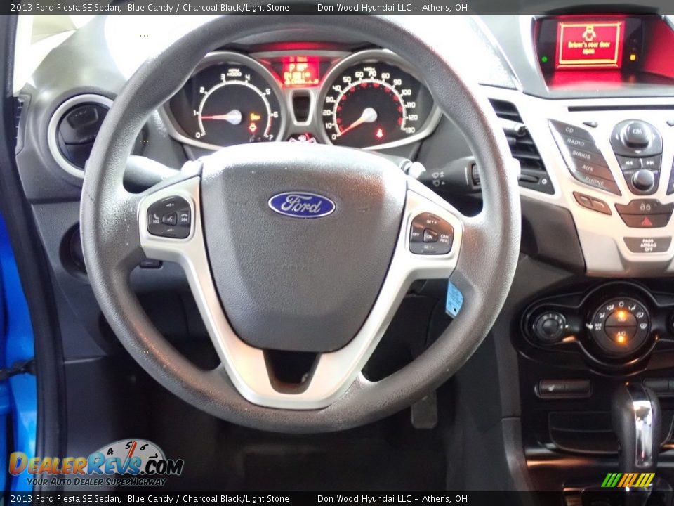2013 Ford Fiesta SE Sedan Blue Candy / Charcoal Black/Light Stone Photo #28
