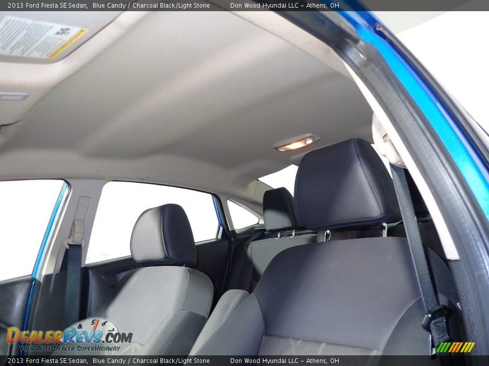 2013 Ford Fiesta SE Sedan Blue Candy / Charcoal Black/Light Stone Photo #30