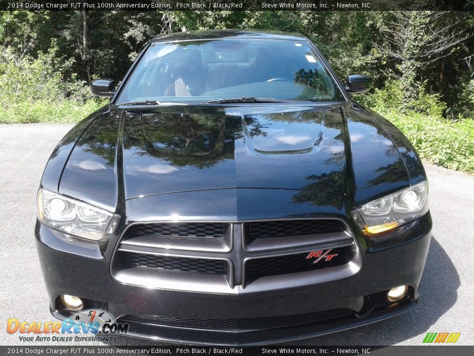 2014 Dodge Charger R/T Plus 100th Anniversary Edition Pitch Black / Black/Red Photo #3