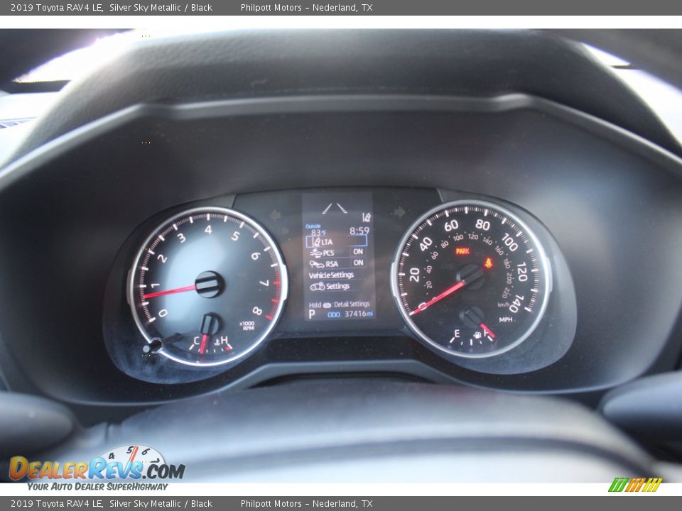 2019 Toyota RAV4 LE Silver Sky Metallic / Black Photo #13