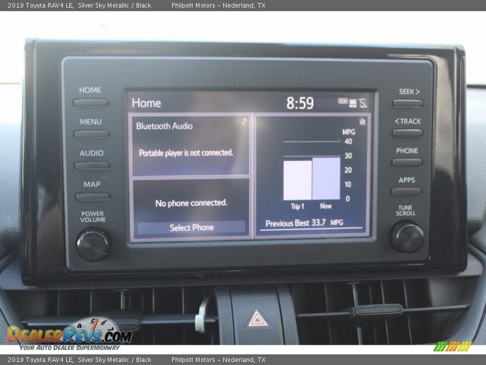 2019 Toyota RAV4 LE Silver Sky Metallic / Black Photo #15