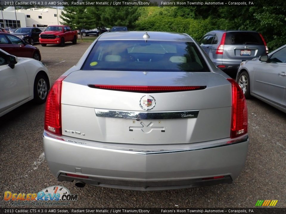 2013 Cadillac CTS 4 3.0 AWD Sedan Radiant Silver Metallic / Light Titanium/Ebony Photo #3