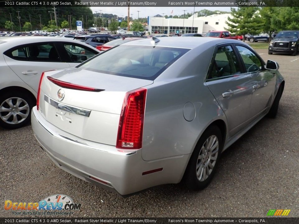 2013 Cadillac CTS 4 3.0 AWD Sedan Radiant Silver Metallic / Light Titanium/Ebony Photo #4