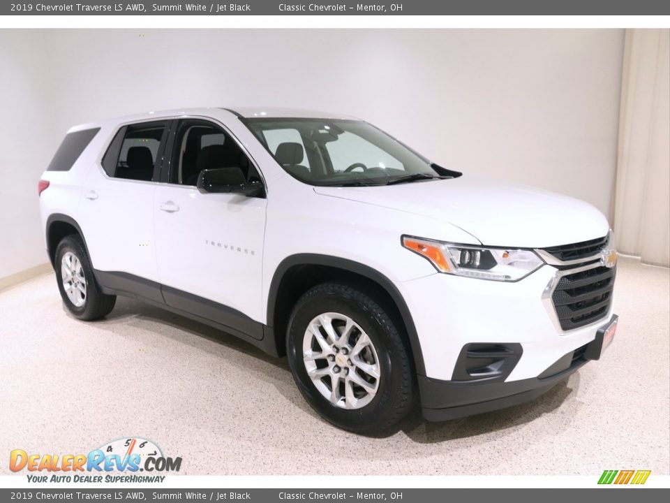 2019 Chevrolet Traverse LS AWD Summit White / Jet Black Photo #1