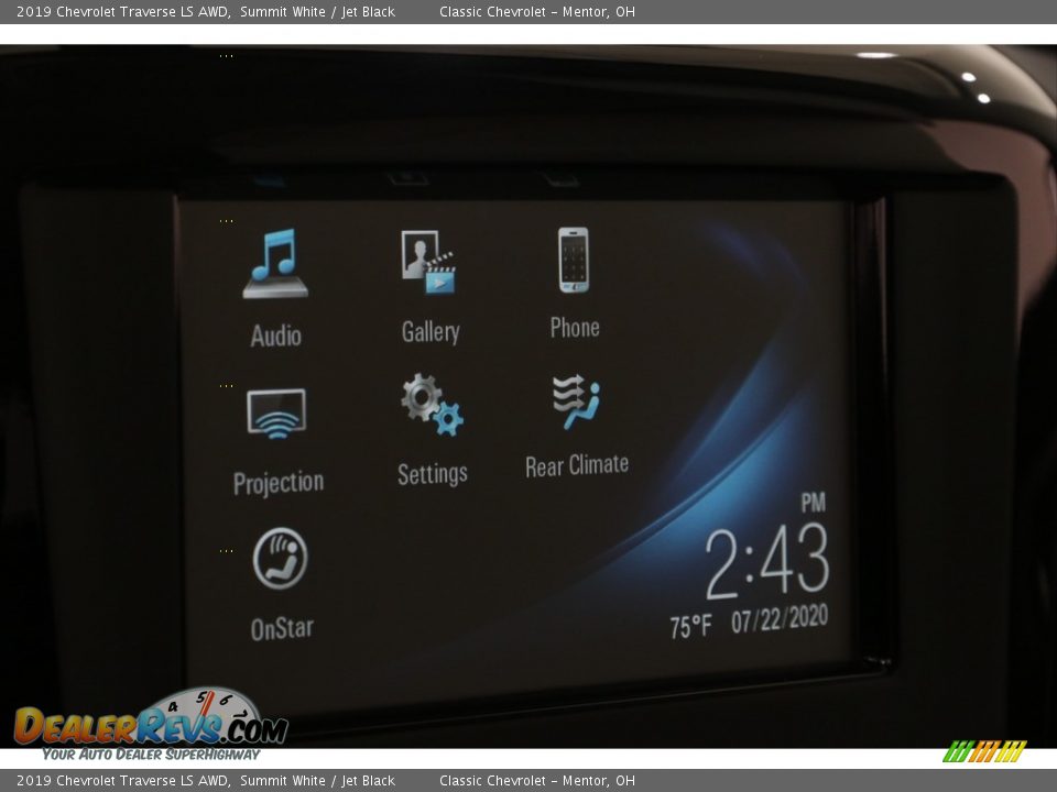 2019 Chevrolet Traverse LS AWD Summit White / Jet Black Photo #11