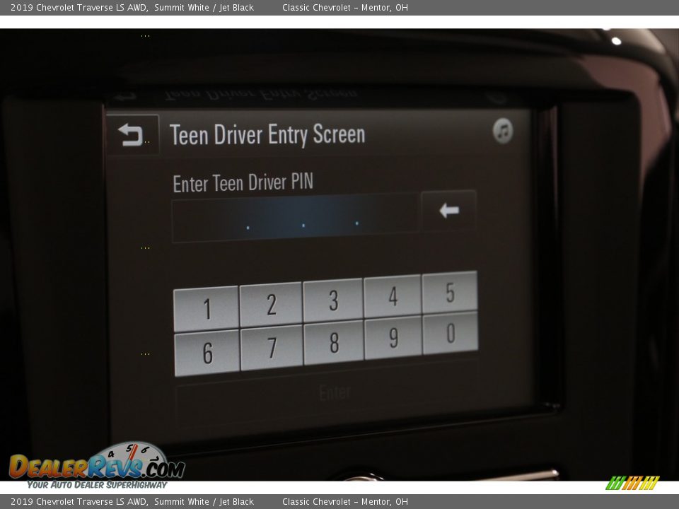 2019 Chevrolet Traverse LS AWD Summit White / Jet Black Photo #16