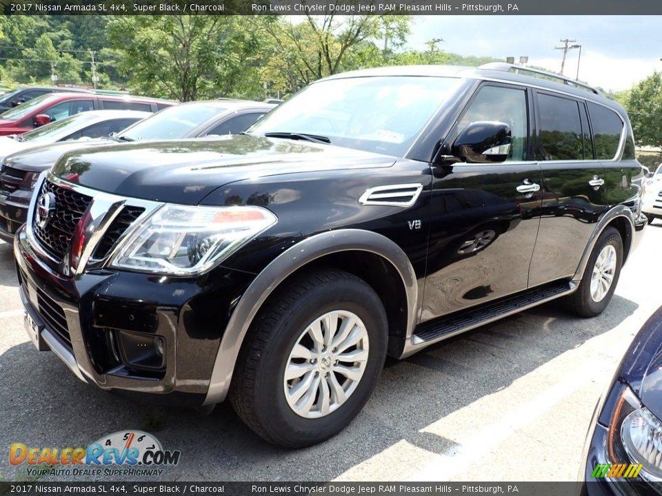 2017 Nissan Armada SL 4x4 Super Black / Charcoal Photo #1