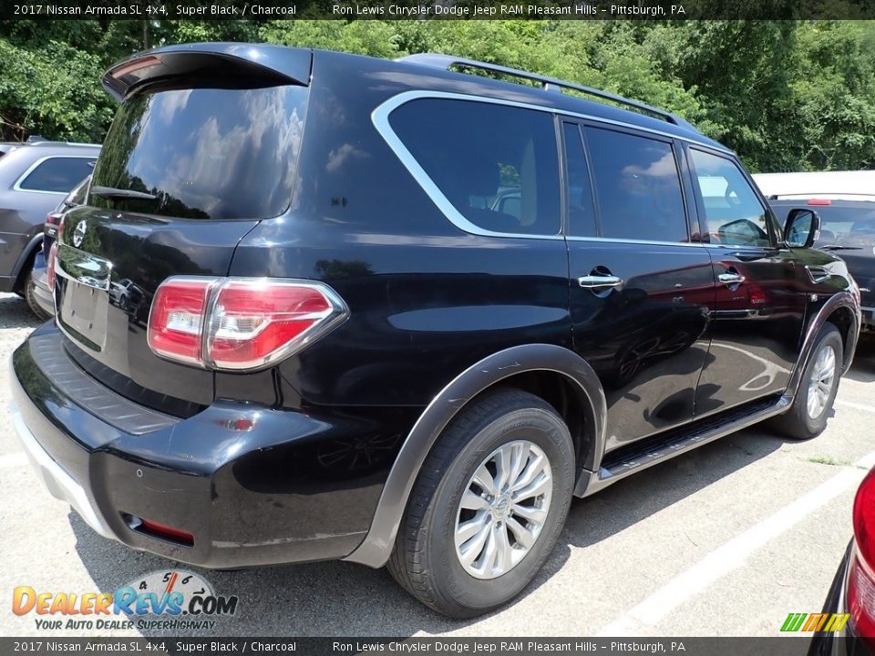 2017 Nissan Armada SL 4x4 Super Black / Charcoal Photo #4