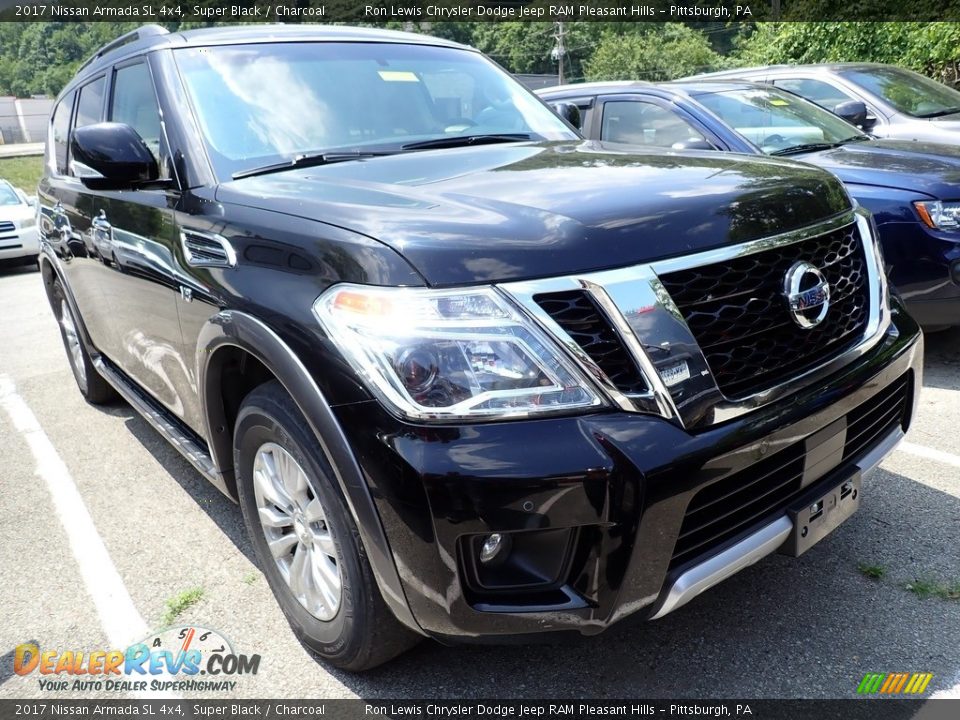 2017 Nissan Armada SL 4x4 Super Black / Charcoal Photo #5