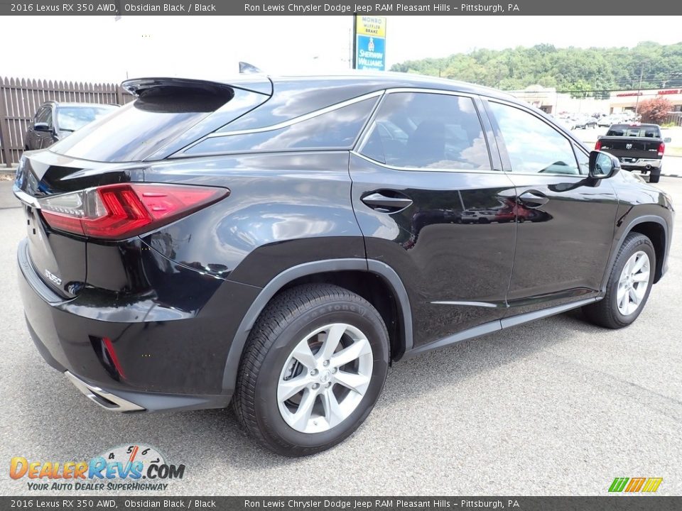 2016 Lexus RX 350 AWD Obsidian Black / Black Photo #6