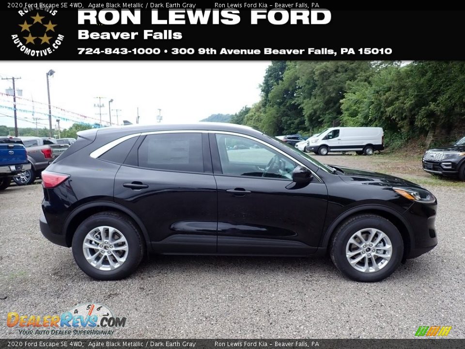 2020 Ford Escape SE 4WD Agate Black Metallic / Dark Earth Gray Photo #1