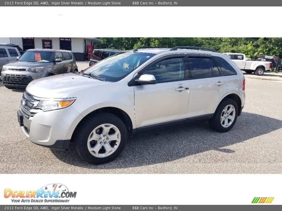 2013 Ford Edge SEL AWD Ingot Silver Metallic / Medium Light Stone Photo #1
