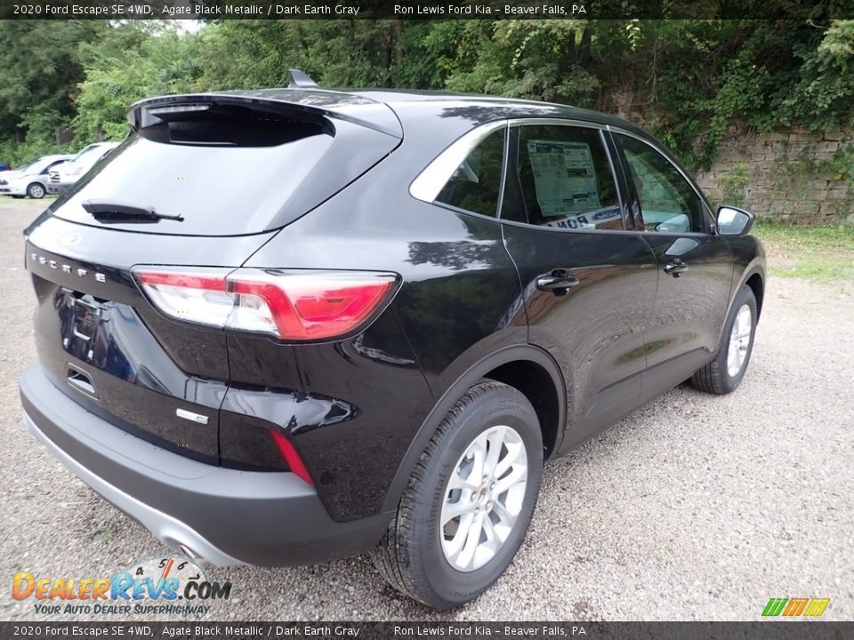 2020 Ford Escape SE 4WD Agate Black Metallic / Dark Earth Gray Photo #2