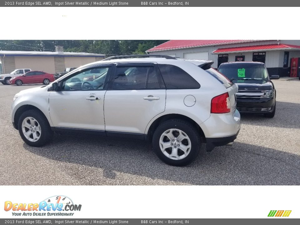 2013 Ford Edge SEL AWD Ingot Silver Metallic / Medium Light Stone Photo #3