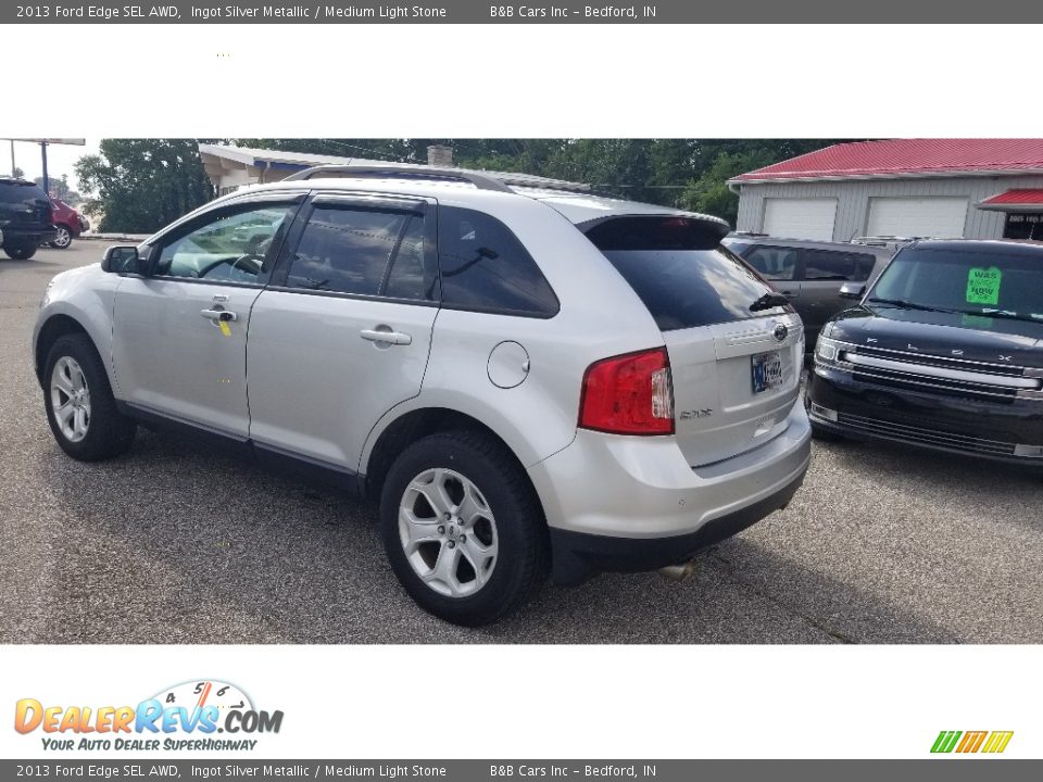 2013 Ford Edge SEL AWD Ingot Silver Metallic / Medium Light Stone Photo #4