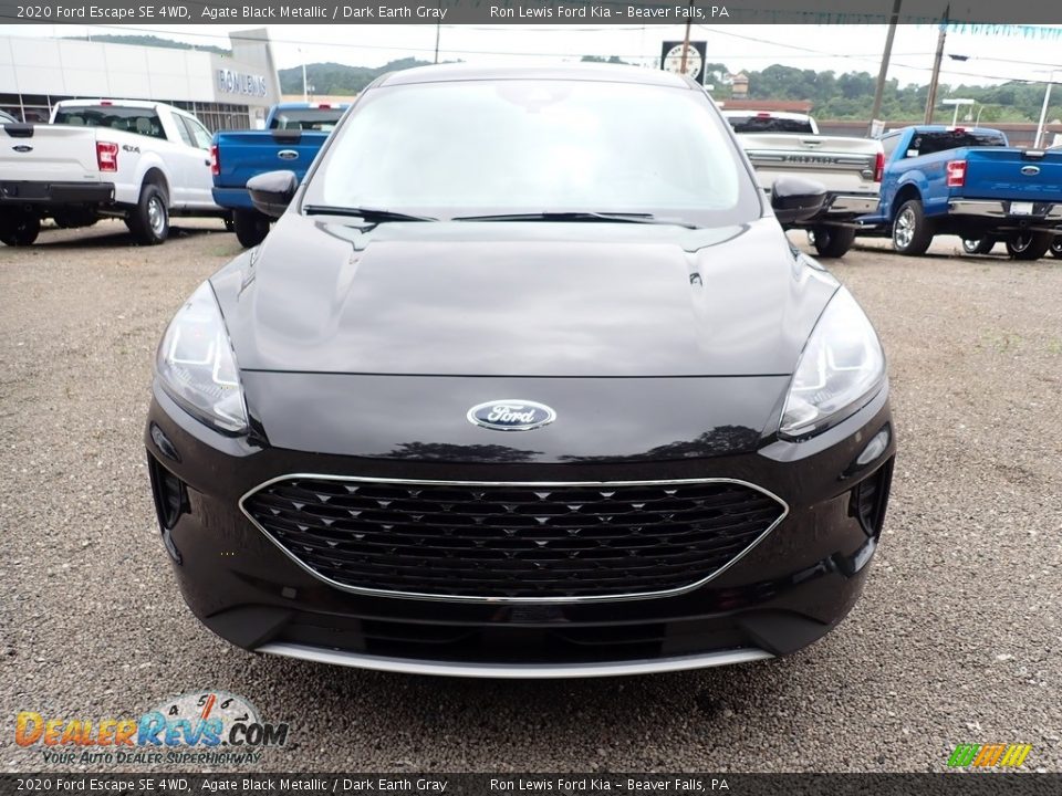 2020 Ford Escape SE 4WD Agate Black Metallic / Dark Earth Gray Photo #4