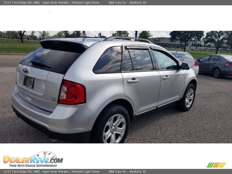 2013 Ford Edge SEL AWD Ingot Silver Metallic / Medium Light Stone Photo #5
