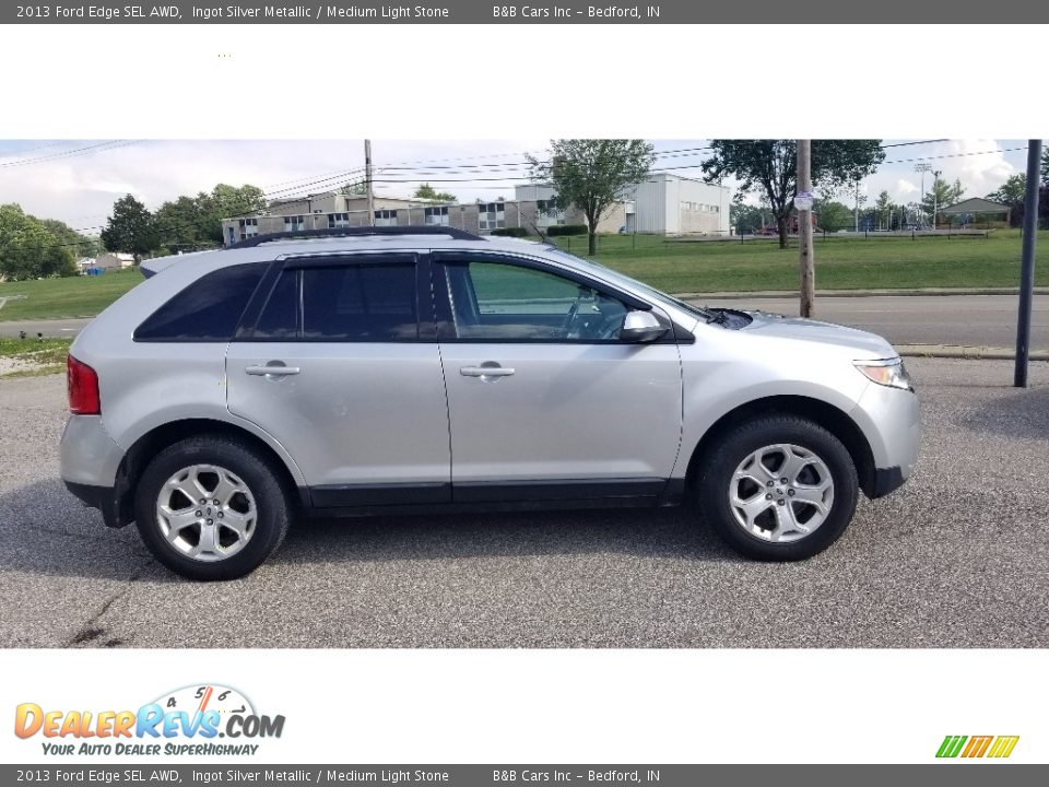 2013 Ford Edge SEL AWD Ingot Silver Metallic / Medium Light Stone Photo #6
