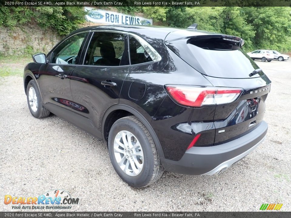 2020 Ford Escape SE 4WD Agate Black Metallic / Dark Earth Gray Photo #6