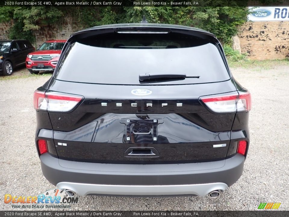 2020 Ford Escape SE 4WD Agate Black Metallic / Dark Earth Gray Photo #7