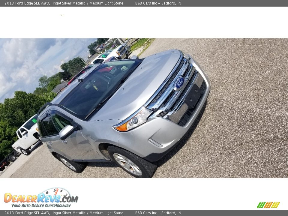 2013 Ford Edge SEL AWD Ingot Silver Metallic / Medium Light Stone Photo #8