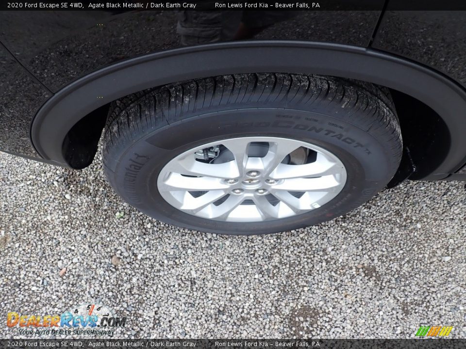 2020 Ford Escape SE 4WD Agate Black Metallic / Dark Earth Gray Photo #8