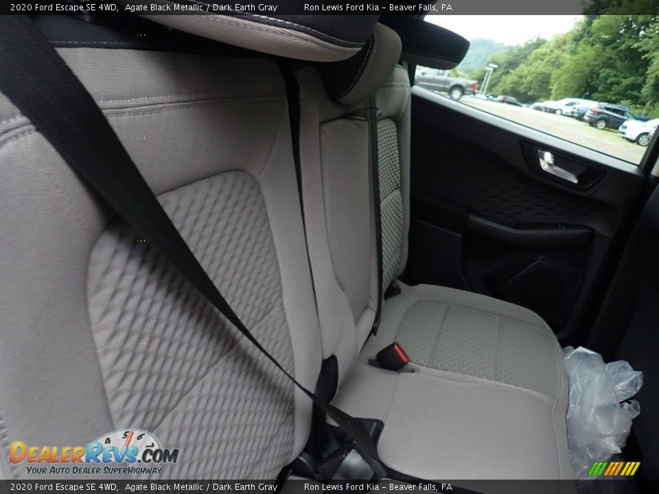 2020 Ford Escape SE 4WD Agate Black Metallic / Dark Earth Gray Photo #9