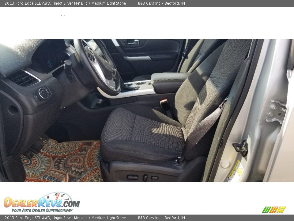 2013 Ford Edge SEL AWD Ingot Silver Metallic / Medium Light Stone Photo #10