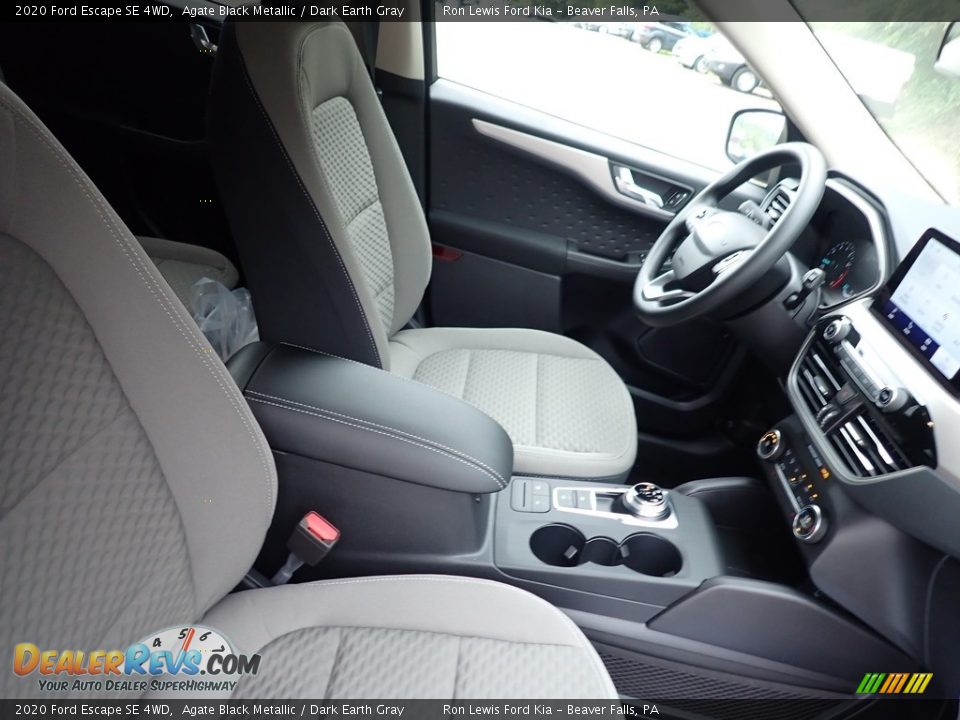 2020 Ford Escape SE 4WD Agate Black Metallic / Dark Earth Gray Photo #10