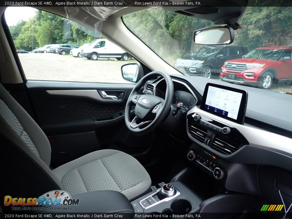 2020 Ford Escape SE 4WD Agate Black Metallic / Dark Earth Gray Photo #11
