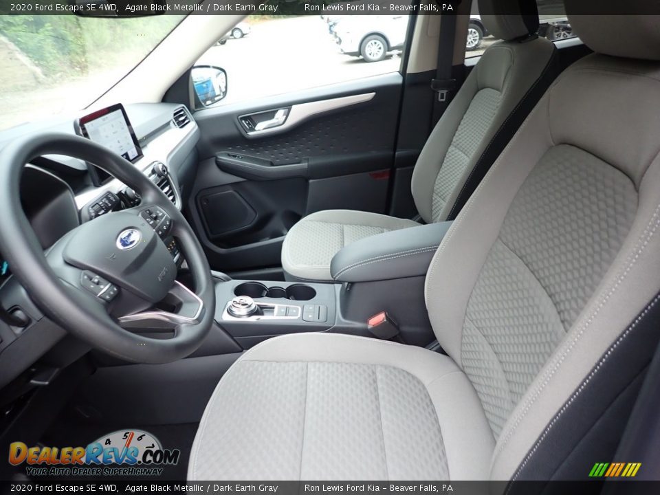 2020 Ford Escape SE 4WD Agate Black Metallic / Dark Earth Gray Photo #12
