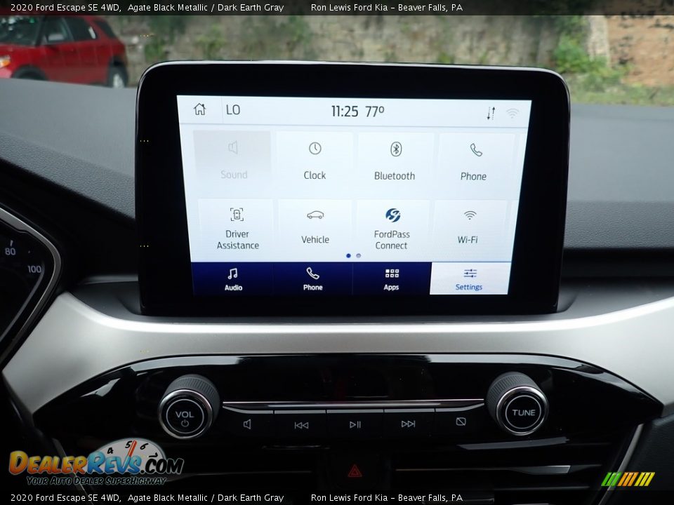 2020 Ford Escape SE 4WD Agate Black Metallic / Dark Earth Gray Photo #15