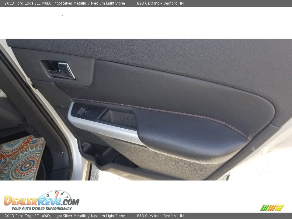 2013 Ford Edge SEL AWD Ingot Silver Metallic / Medium Light Stone Photo #16