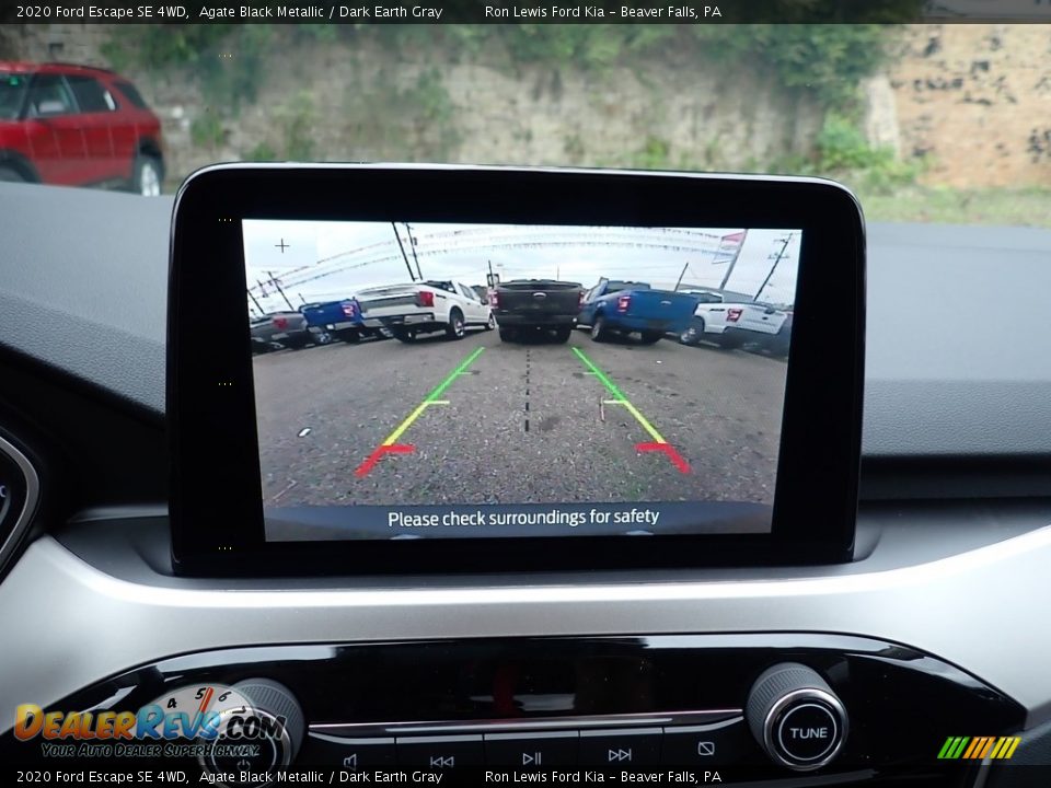 2020 Ford Escape SE 4WD Agate Black Metallic / Dark Earth Gray Photo #16