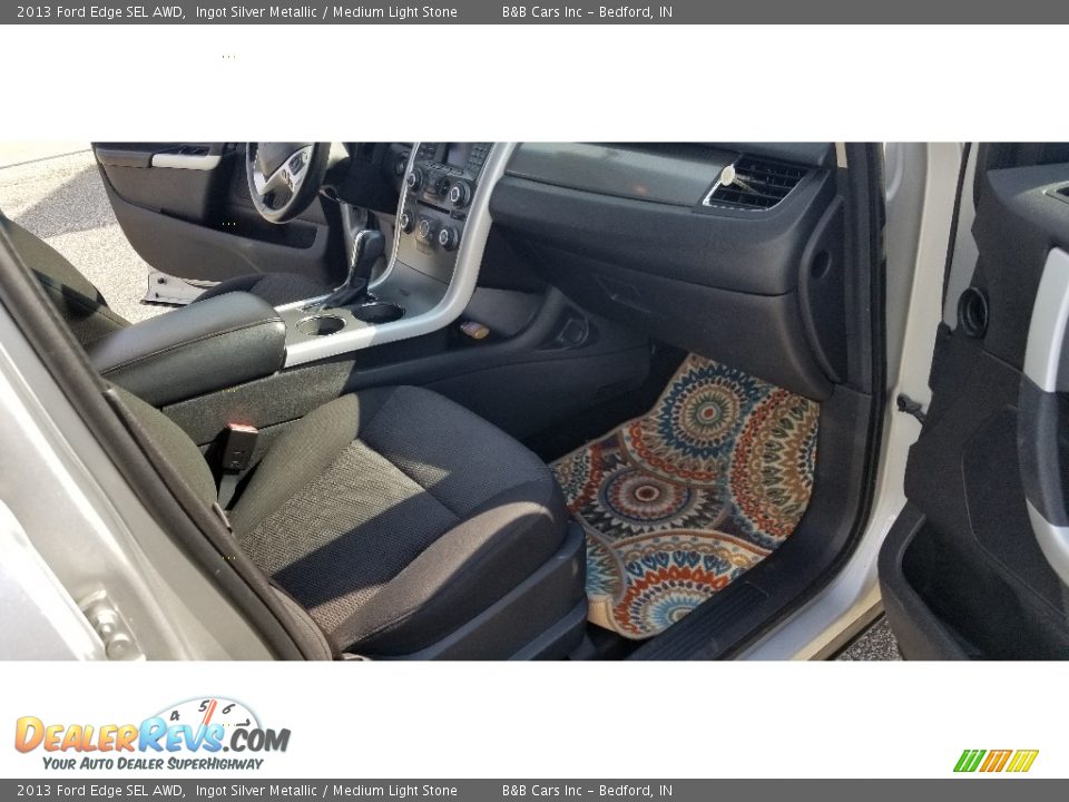 2013 Ford Edge SEL AWD Ingot Silver Metallic / Medium Light Stone Photo #17