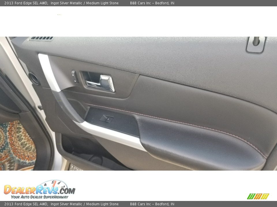 2013 Ford Edge SEL AWD Ingot Silver Metallic / Medium Light Stone Photo #18