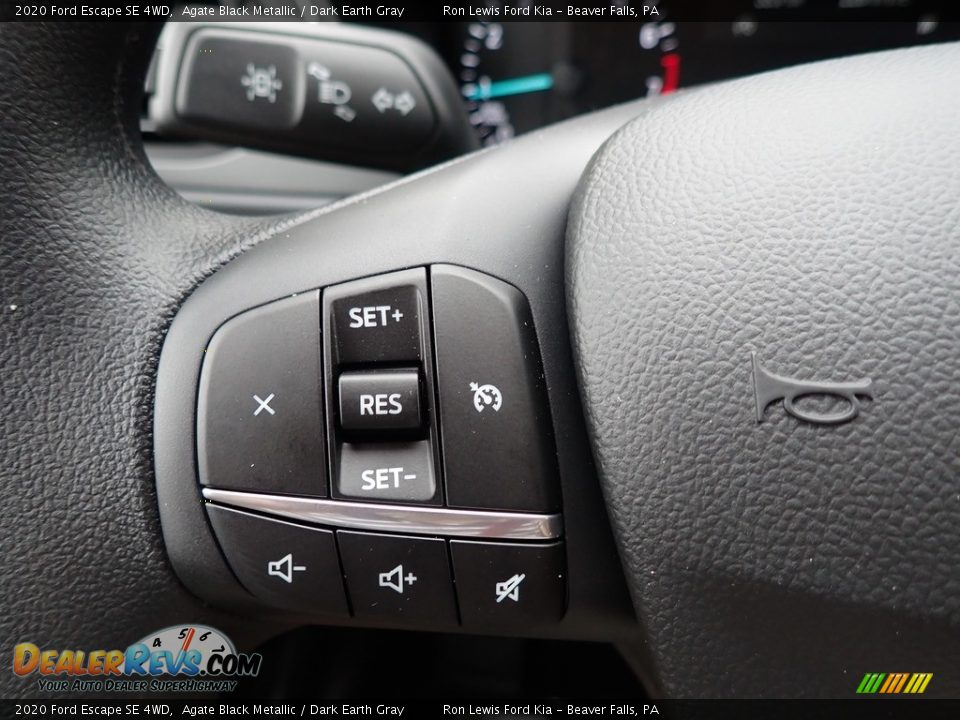2020 Ford Escape SE 4WD Agate Black Metallic / Dark Earth Gray Photo #18