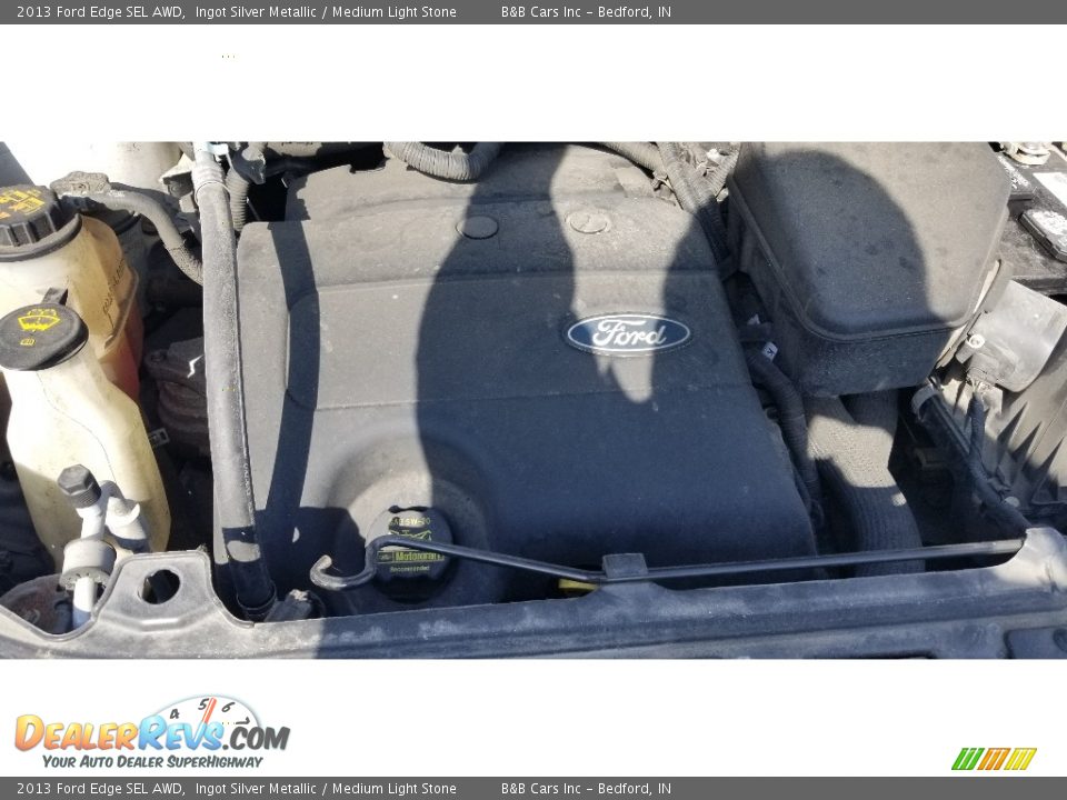 2013 Ford Edge SEL AWD Ingot Silver Metallic / Medium Light Stone Photo #19
