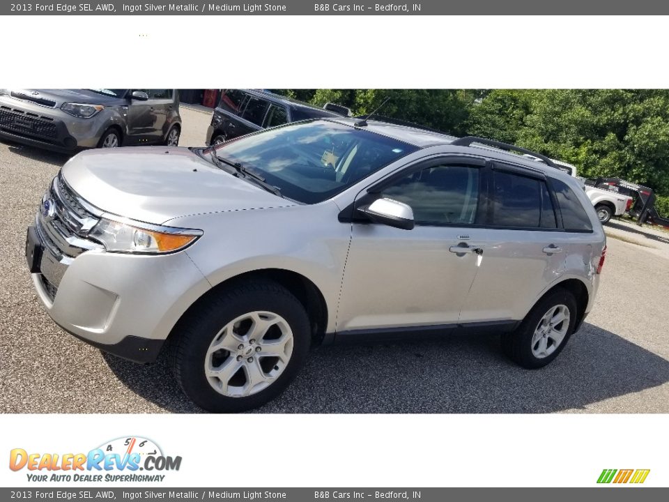 2013 Ford Edge SEL AWD Ingot Silver Metallic / Medium Light Stone Photo #20