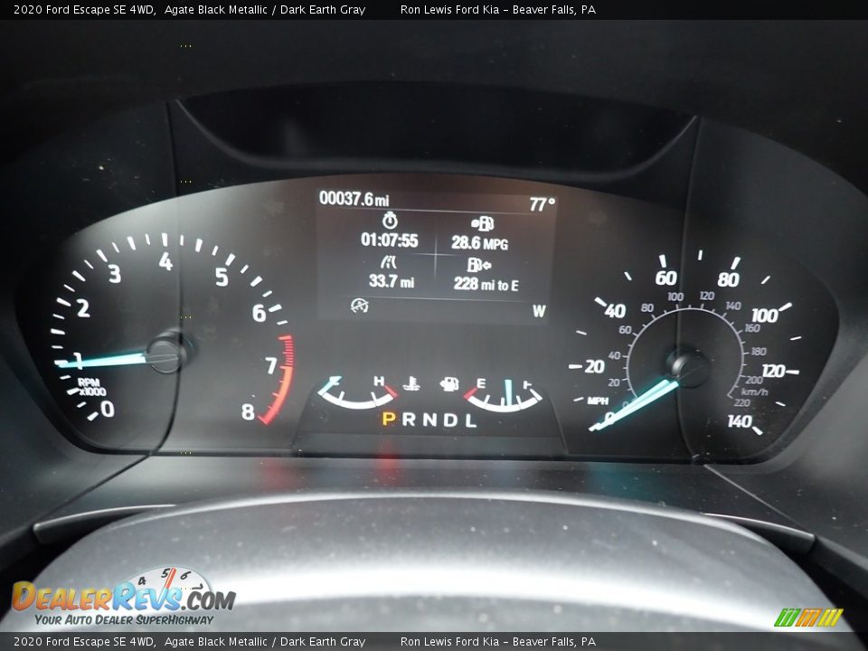 2020 Ford Escape SE 4WD Agate Black Metallic / Dark Earth Gray Photo #20