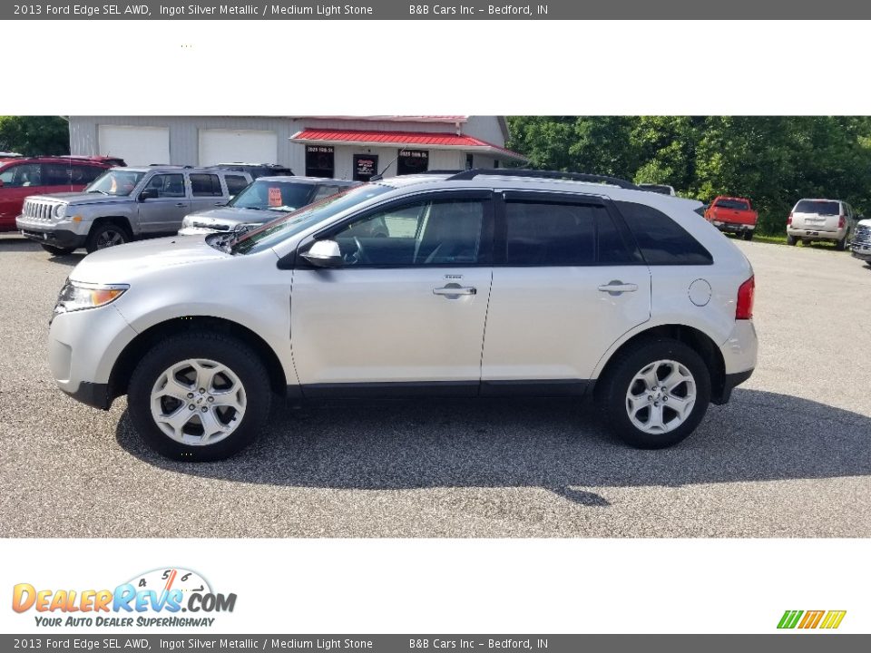 2013 Ford Edge SEL AWD Ingot Silver Metallic / Medium Light Stone Photo #21
