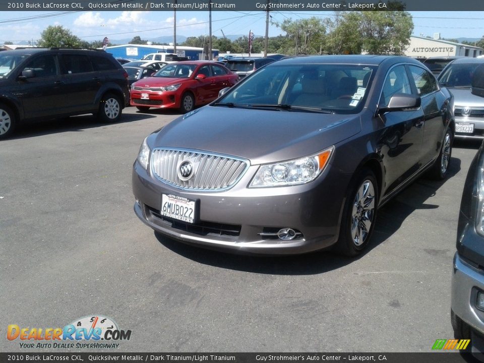 2010 Buick LaCrosse CXL Quicksilver Metallic / Dark Titanium/Light Titanium Photo #2