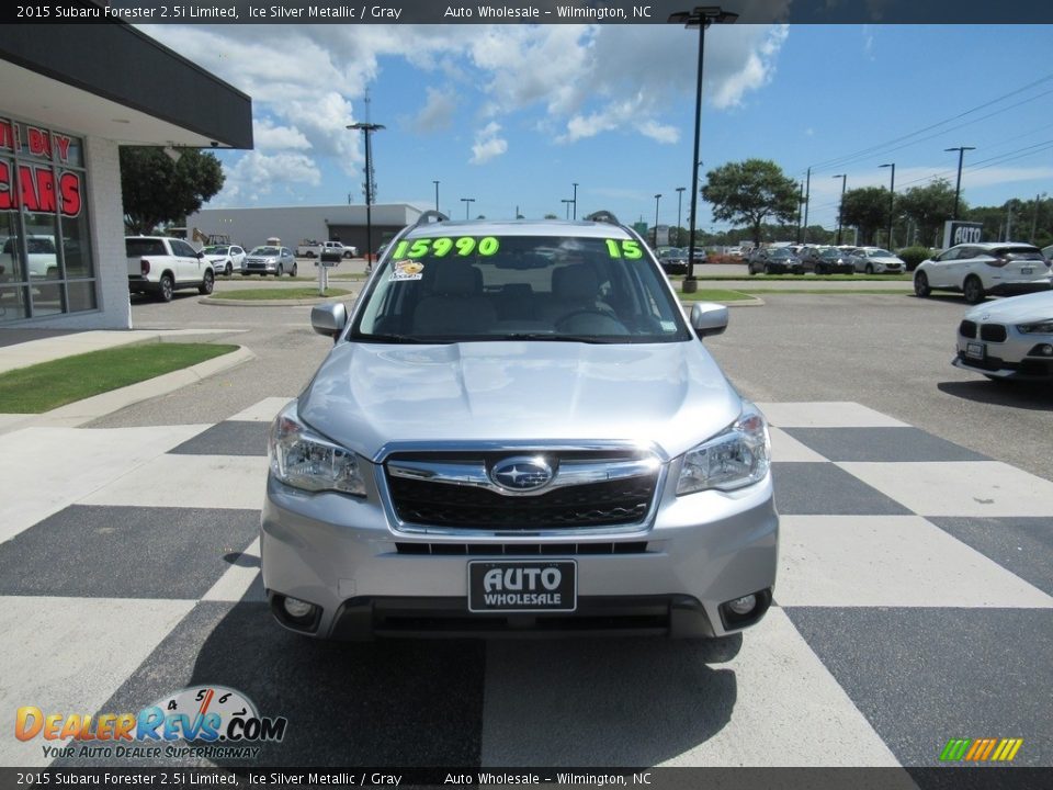 2015 Subaru Forester 2.5i Limited Ice Silver Metallic / Gray Photo #2