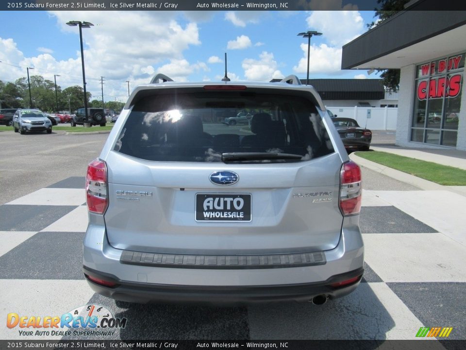 2015 Subaru Forester 2.5i Limited Ice Silver Metallic / Gray Photo #4