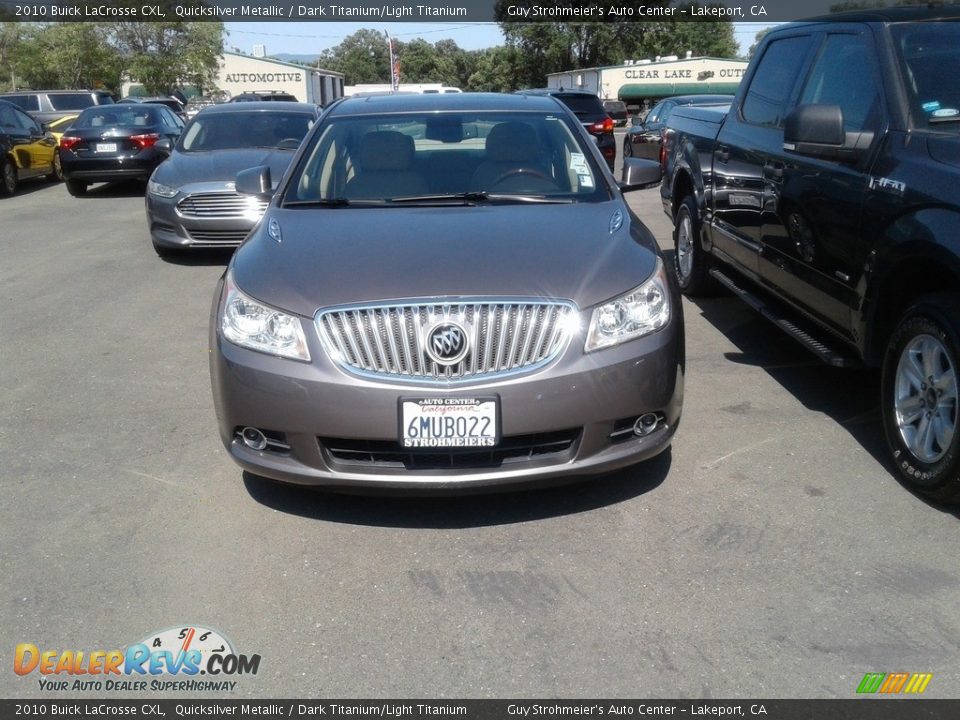 2010 Buick LaCrosse CXL Quicksilver Metallic / Dark Titanium/Light Titanium Photo #10