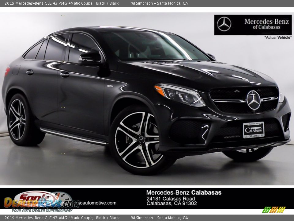 2019 Mercedes-Benz GLE 43 AMG 4Matic Coupe Black / Black Photo #1